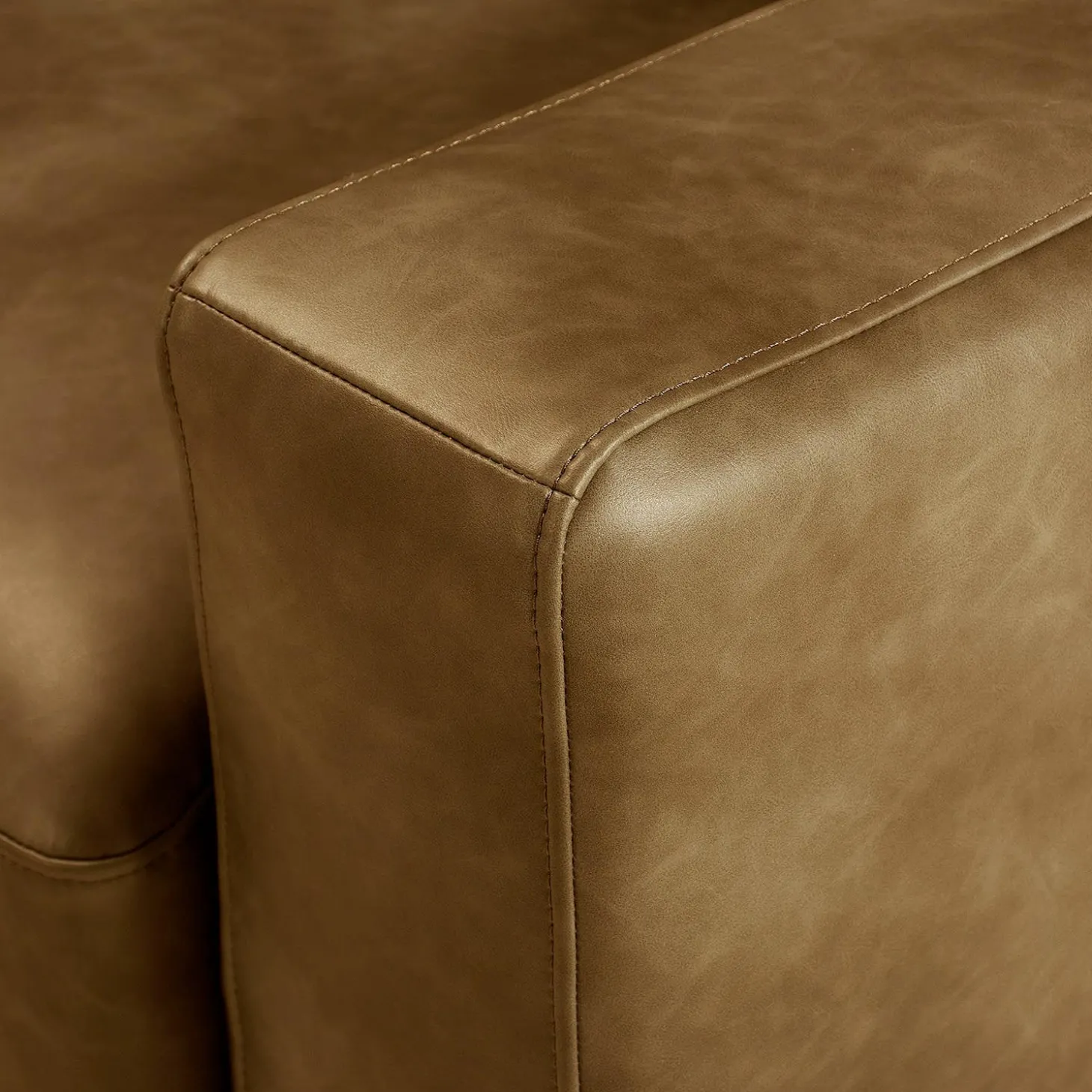 Causeuse avec assises profondes - brun