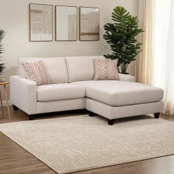 Causeuse avec chaise longue réversible