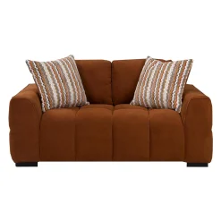 Causeuse de style guimauve - rouille