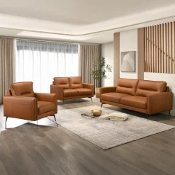 Causeuse en tout cuir véritable