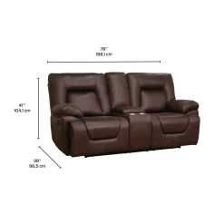 Causeuse inclinable avec console