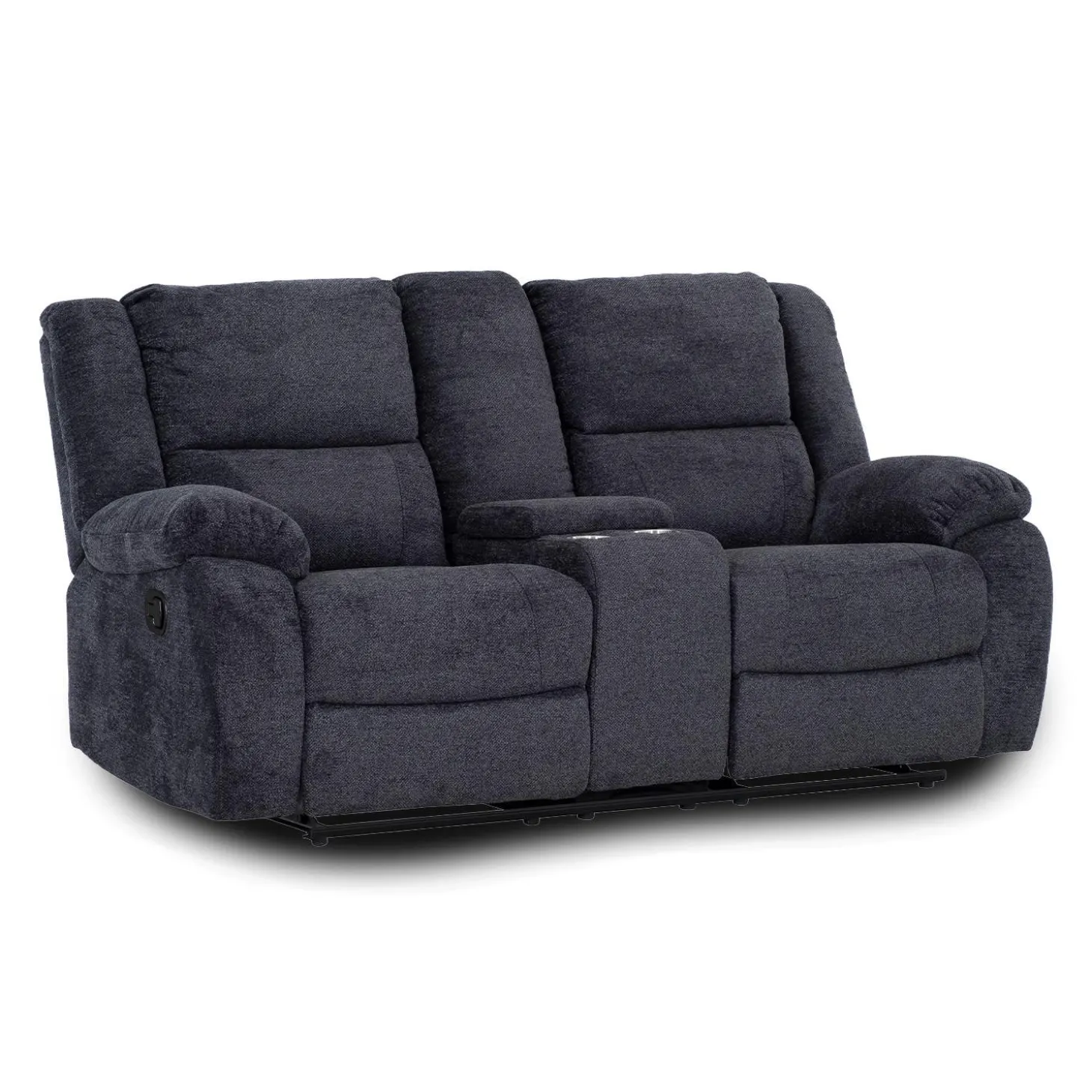 Causeuse inclinable avec console et porte-gobelets