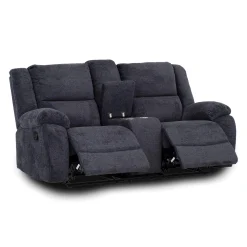 Causeuse inclinable avec console et porte-gobelets
