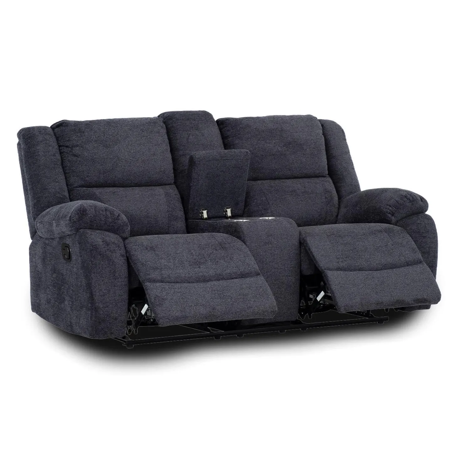 Causeuse inclinable avec console et porte-gobelets