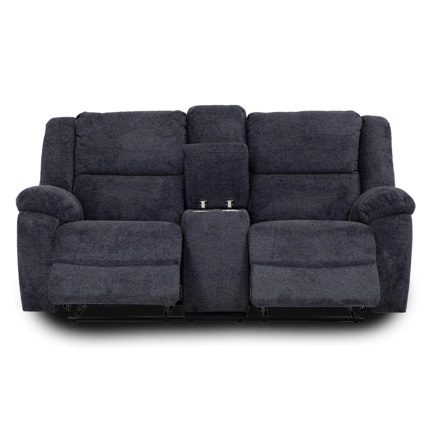 Causeuse inclinable avec console et porte-gobelets