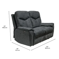 Causeuse inclinable électrique - gris