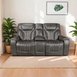 Causeuse inclinable électrique avec appuis-tête ajustables