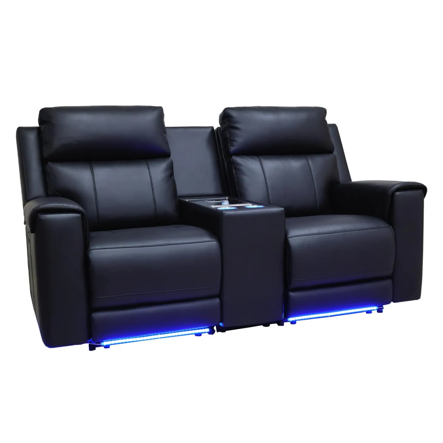 Causeuse inclinable électrique avec massage, chaleur, console et système de son intégré