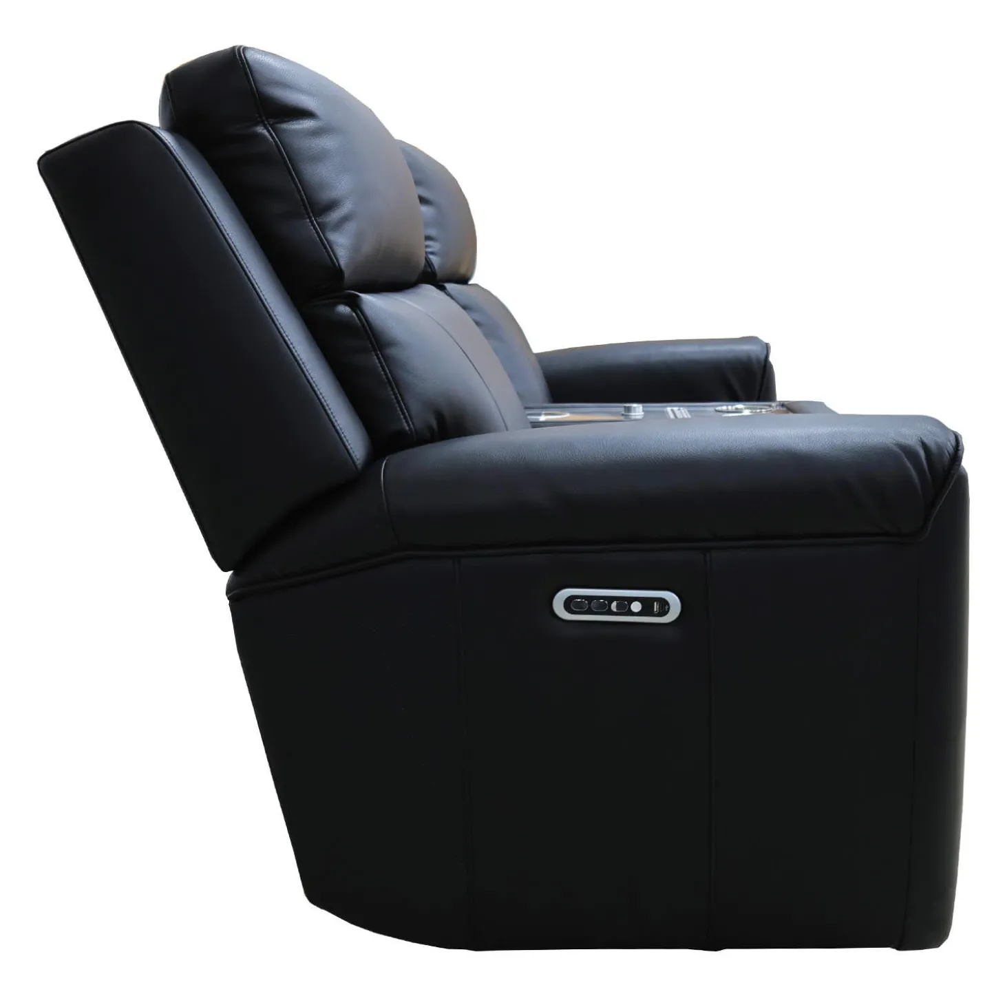 Causeuse inclinable électrique avec massage, chaleur, console et système de son intégré