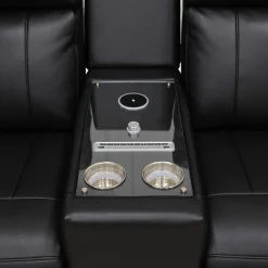 Causeuse inclinable électrique avec massage, chaleur, console et système de son intégré