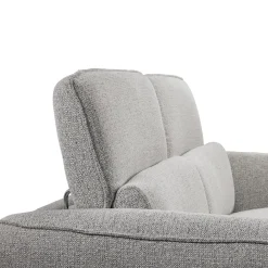 Causeuse électrique inclinable avec appuis-tête ajustables - tissu