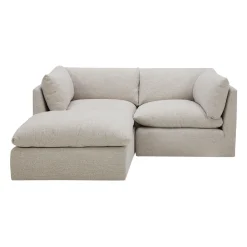 Causeuse modulaire avec ottoman - 3 mcx