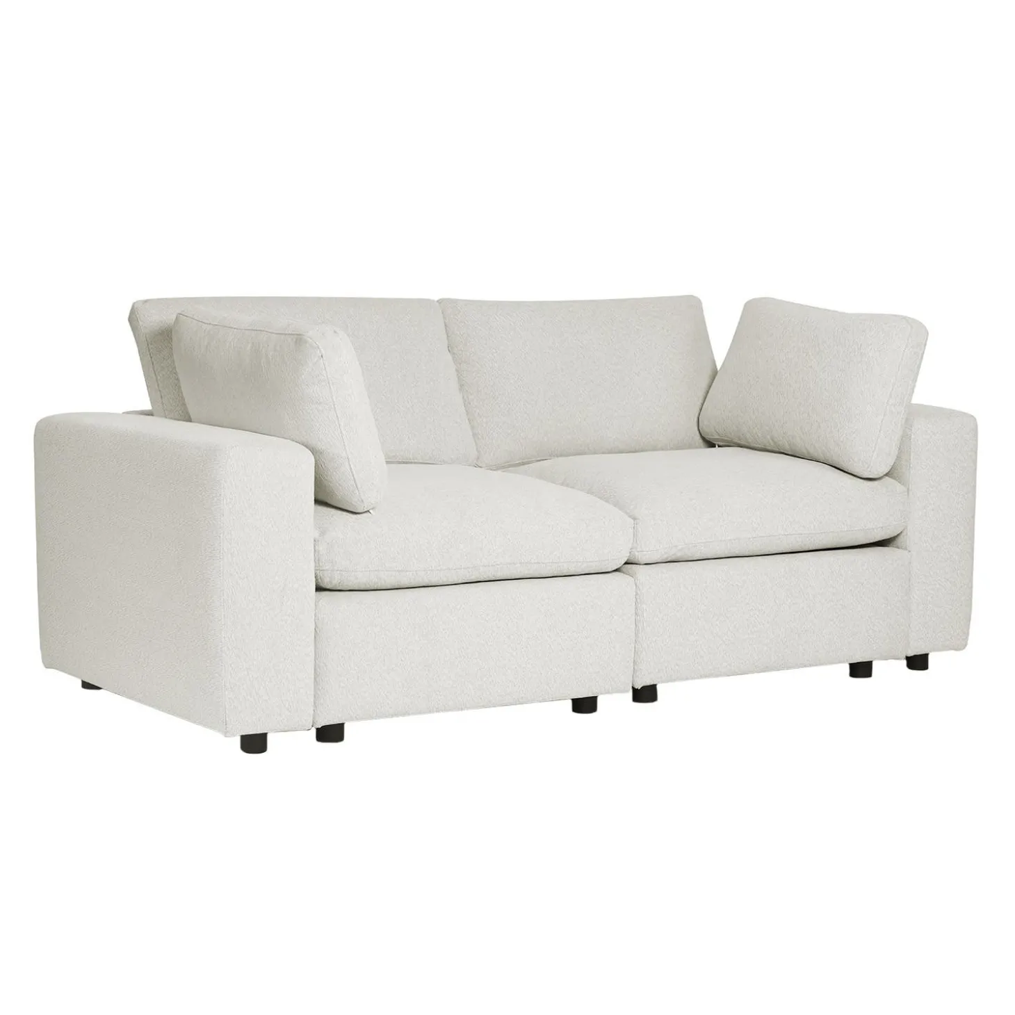 Causeuse modulaire beige - 4 mcx