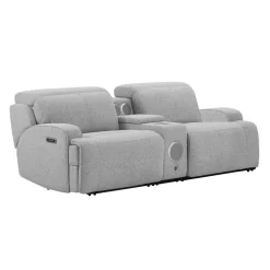 Causeuse modulaire inclinable électrique et console avec système audio intégré - 3 mcx
