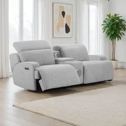 Causeuse modulaire inclinable électrique et console avec système audio intégré - 3 mcx