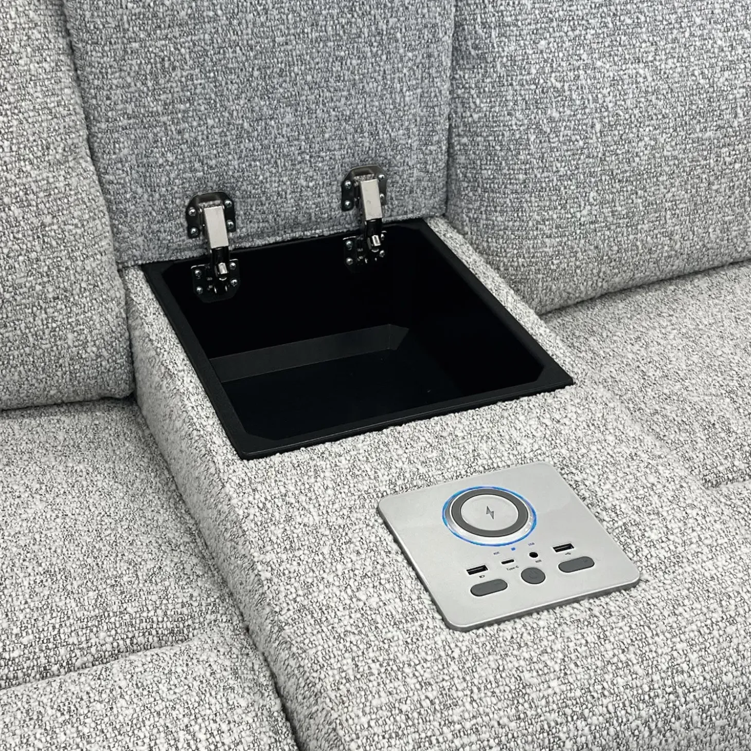 Causeuse modulaire inclinable électrique et console avec système audio intégré - 3 mcx