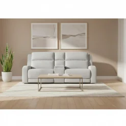 Causeuse modulaire inclinable et console avec rangement et porte-gobelets - 3 mcx