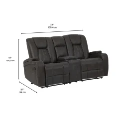 Causeuse modulaire inclinable avec console - 3 mcx