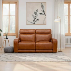 Causeuse modulaire électrique inclinable avec haut-parleurs intégrés, massage et chaleur - 2 mcx