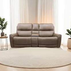 Causeuse modulaire électrique inclinable avec console - 3 mcx