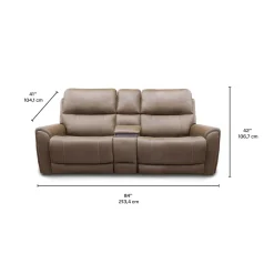 Causeuse modulaire électrique inclinable avec console - 3 mcx