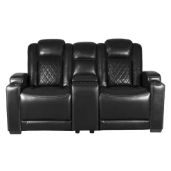 Causeuse modulaire électrique inclinable avec console et porte-gobelets - 3 mcx