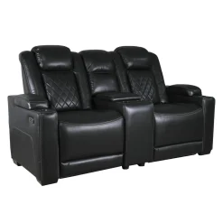 Causeuse modulaire électrique inclinable avec console et porte-gobelets - 3 mcx