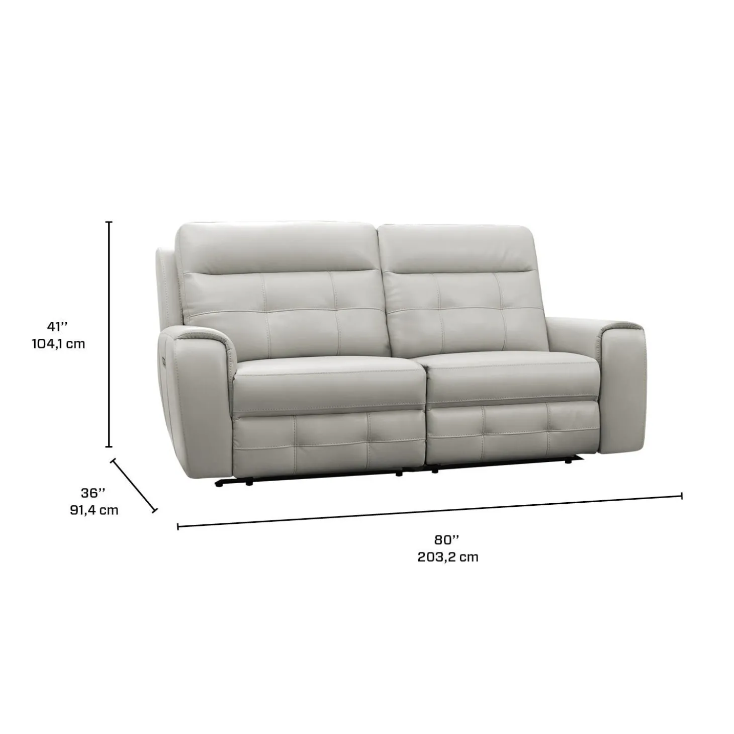 Causeuse modulaire électrique inclinable - 2 mcx