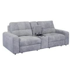 Causeuse modulaire électrique avec sièges coulissants et console- 3 mcx