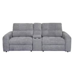 Causeuse modulaire électrique inclinable et console - 3 mcx