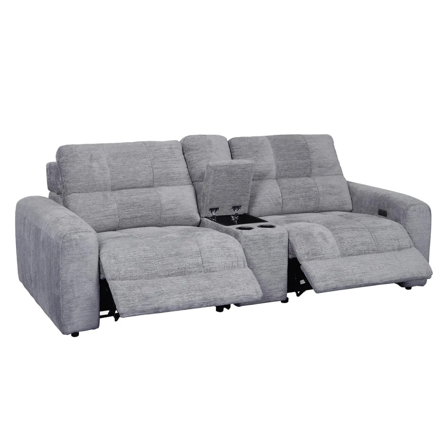 Causeuse modulaire électrique inclinable et console - 3 mcx