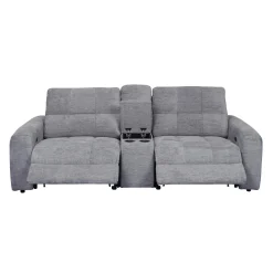 Causeuse modulaire électrique inclinable et console - 3 mcx