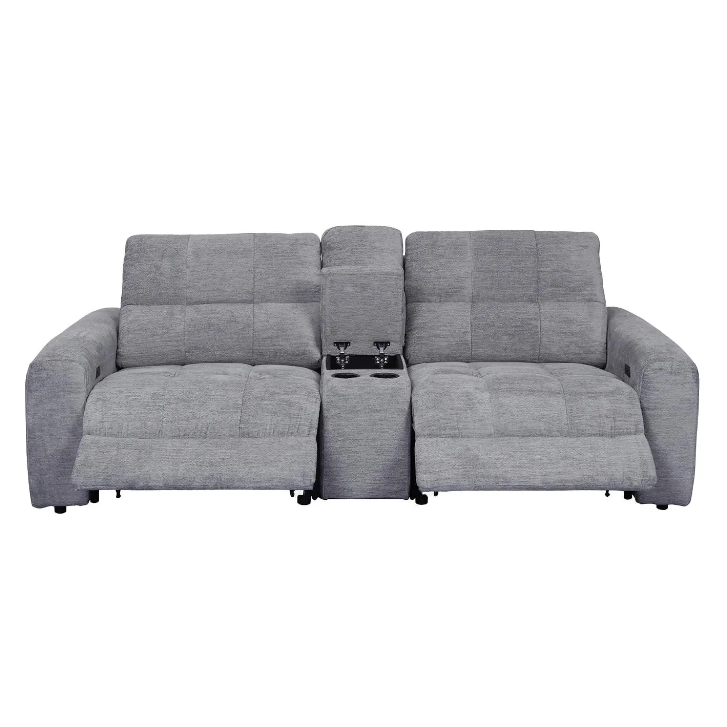 Causeuse modulaire électrique inclinable et console - 3 mcx