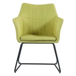 Chaise avec piètement en métal - vert lime