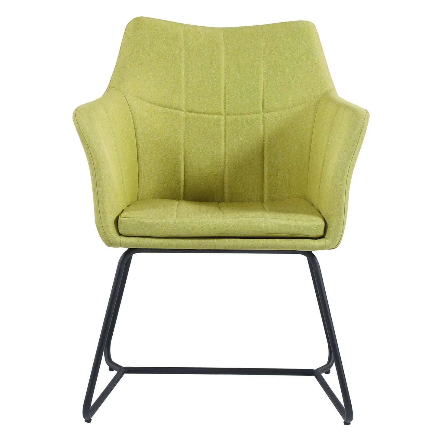Chaise avec piètement en métal - vert lime
