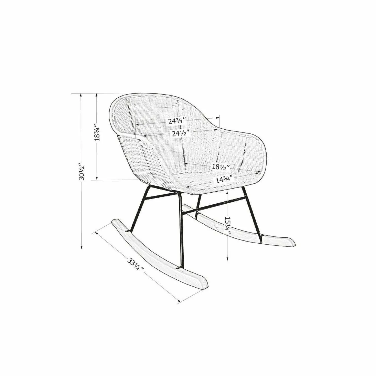 Chaise berçante