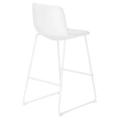 Chaise de bureau - blanc simili-cuir / sureelevee - Monarch