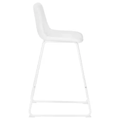 Chaise de bureau - blanc simili-cuir / sureelevee - Monarch