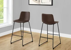 Chaise de bureau - brun simili-cuir / sureelevee - Monarch