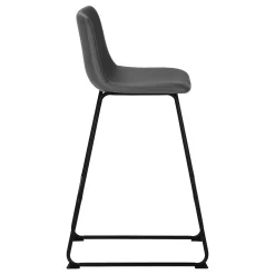 Chaise de bureau - gris simili-cuir / sureelevee - Monarch