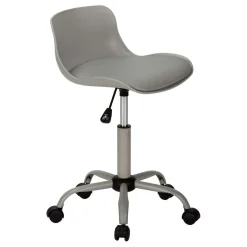 Chaise de bureau - juvénile dossier bas - hauteur réglable - gris - Monarch