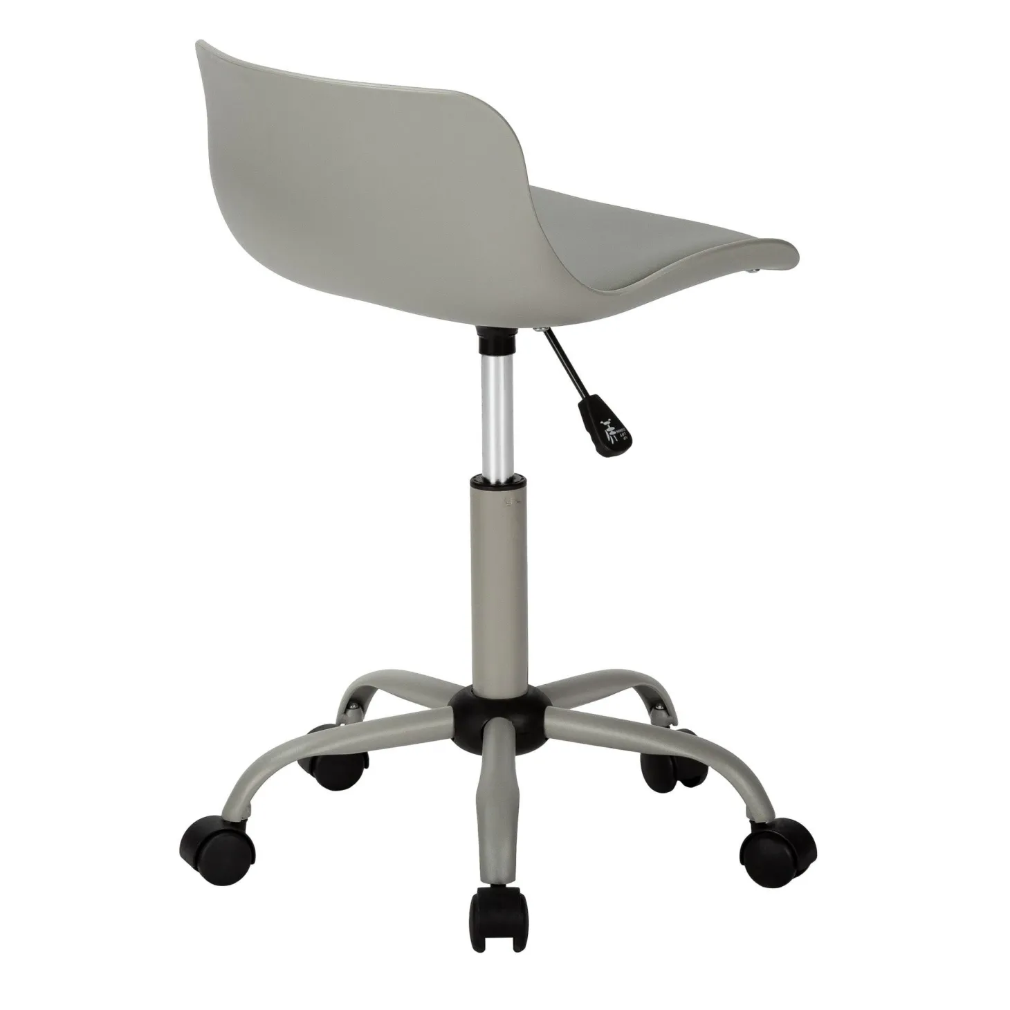 Chaise de bureau - juvénile dossier bas - hauteur réglable - gris - Monarch