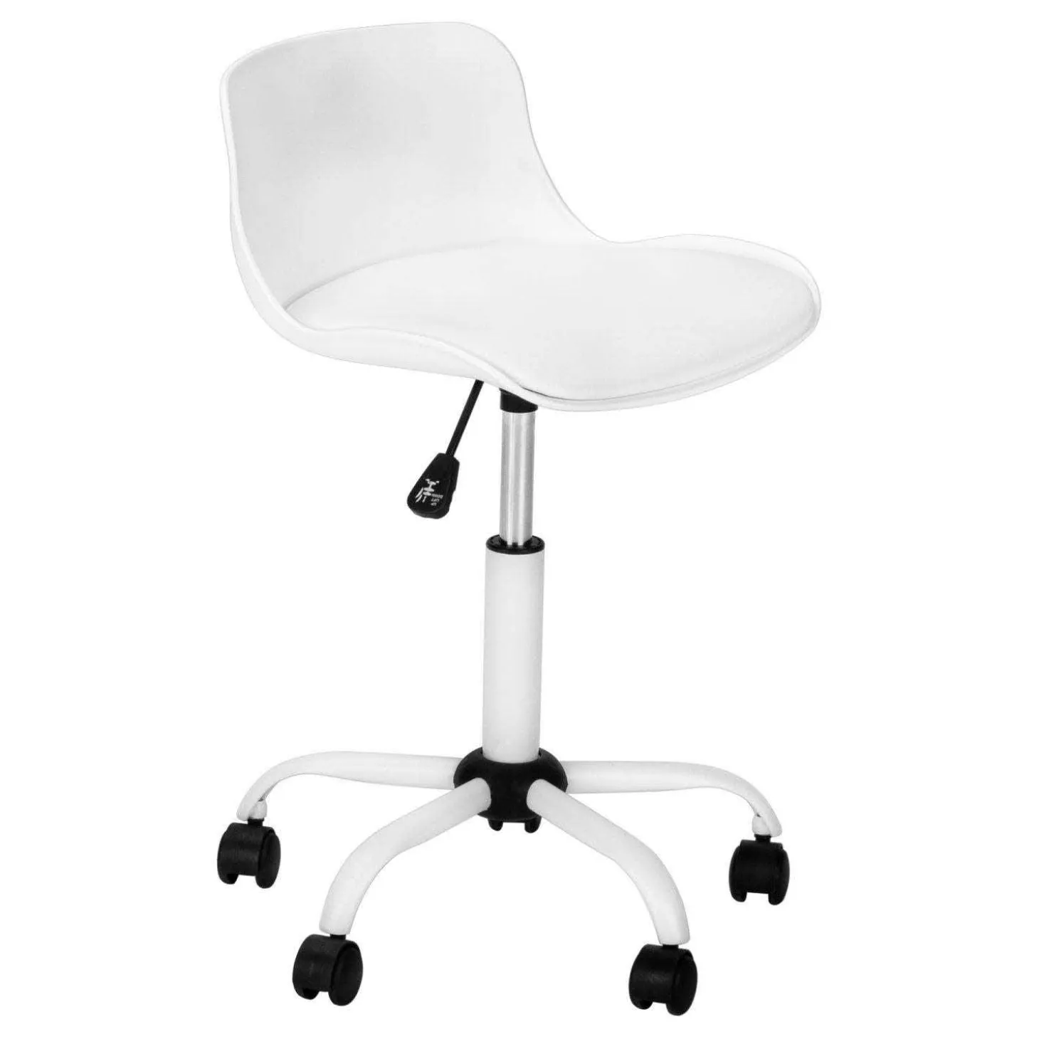 Chaise de bureau - juvénile dossier bas - hauteur réglable - blanc - Monarch