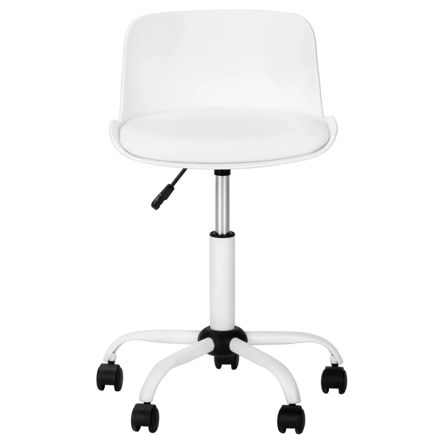 Chaise de bureau - juvénile dossier bas - hauteur réglable - blanc - Monarch