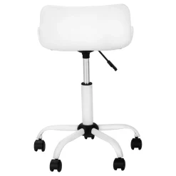 Chaise de bureau - juvénile dossier bas - hauteur réglable - blanc - Monarch