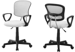Chaise de bureau - meche blanc juvenile, multi-position - Monarch