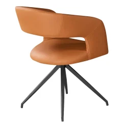 Chaise pivotante - orange citrouille