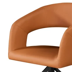 Chaise pivotante - orange citrouille