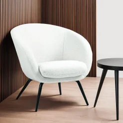 Chaise rembourrée - blanc