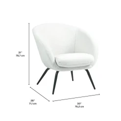 Chaise rembourrée - blanc